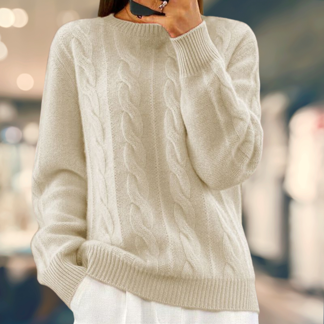 Emma - Kabelstickad Tröja