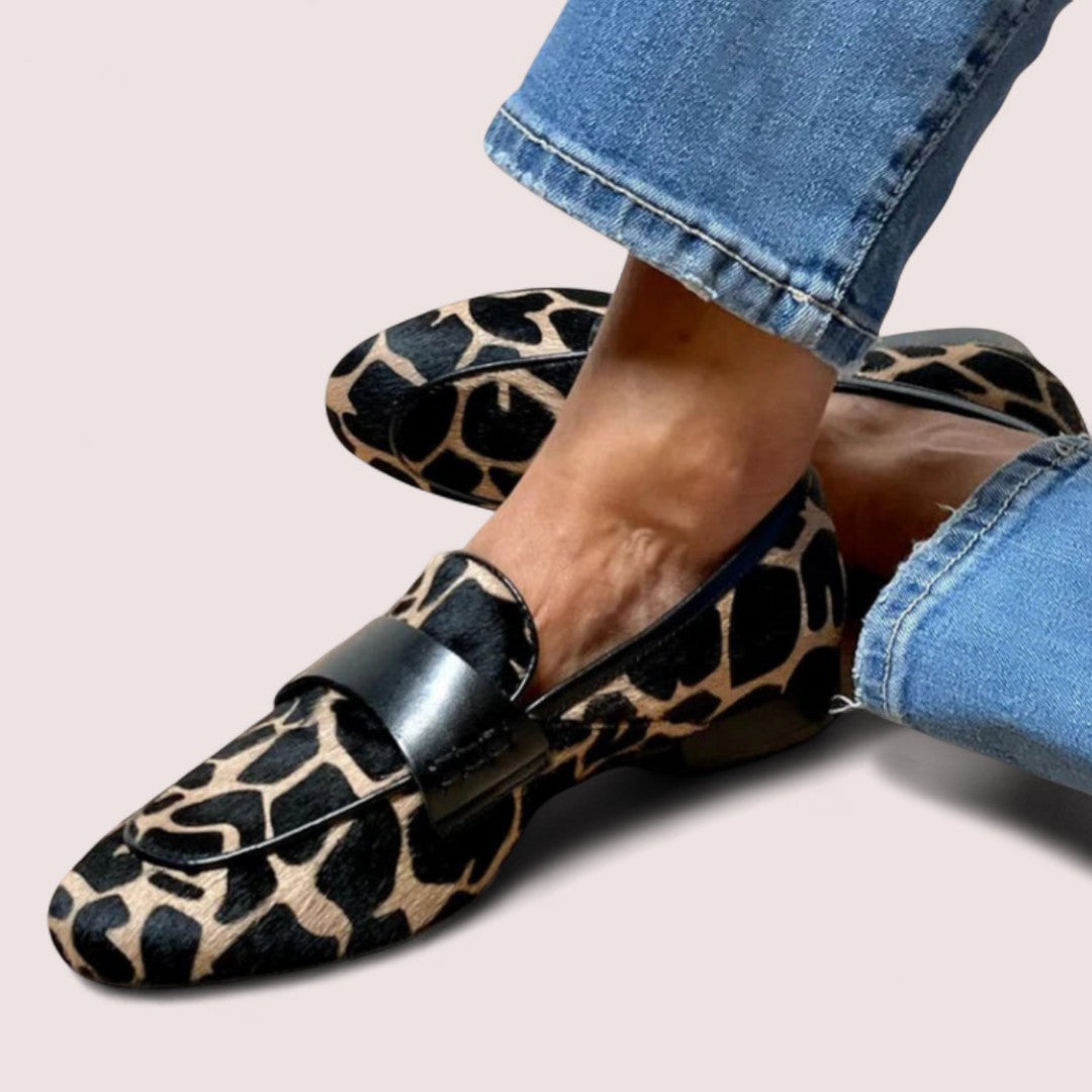 Stockholm Heritage | Loafers med djurmönster