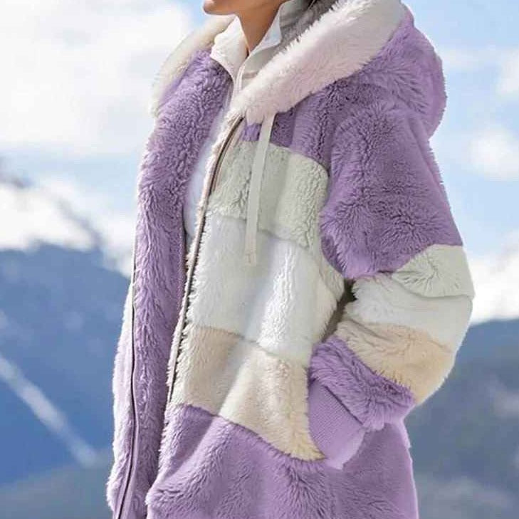 Jenna - Bekväm teddy vinterjacka