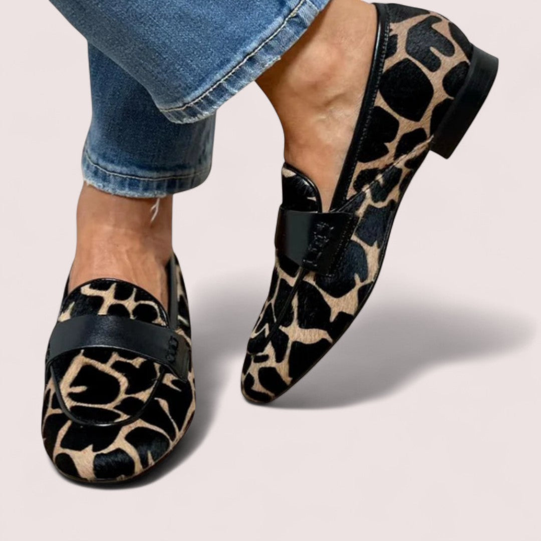 Stockholm Heritage | Loafers med djurmönster