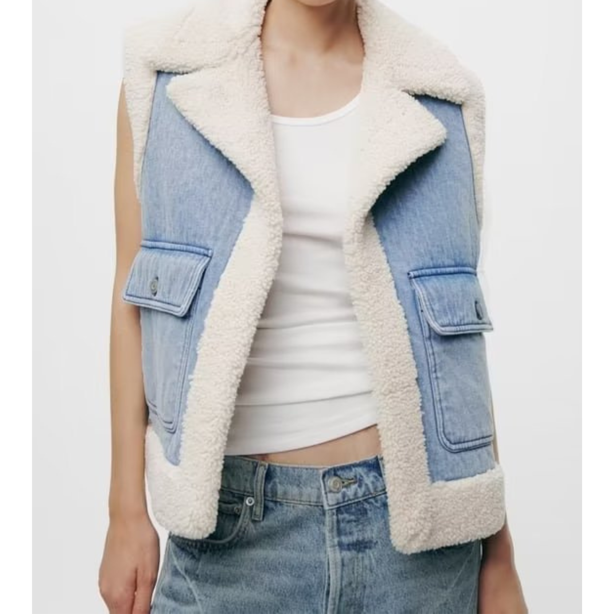 Stockholm Heritage | Denim- och fårskinnsjacka