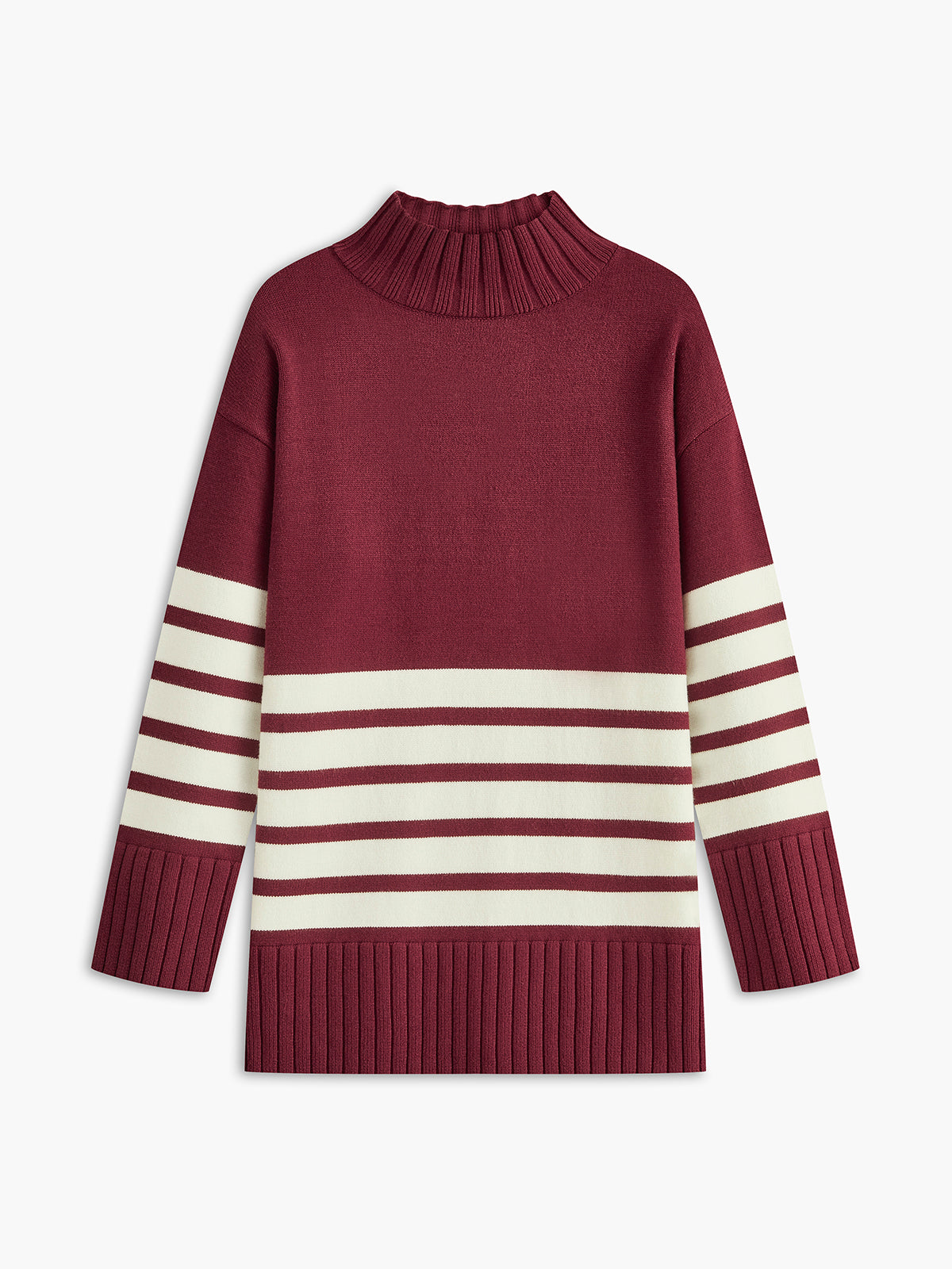 Stockholm Heritage |  Randig Turtleneck Klänning/Tröja för Kvinna