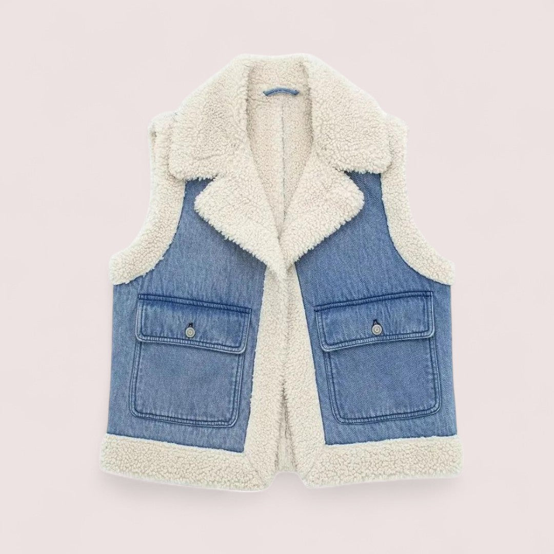 Stockholm Heritage | Denim- och fårskinnsjacka